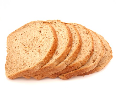Bread on a white background     