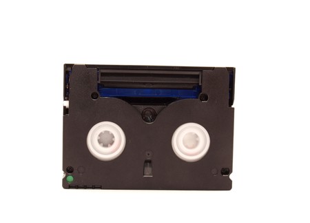 Videocassette on a white background    の写真素材