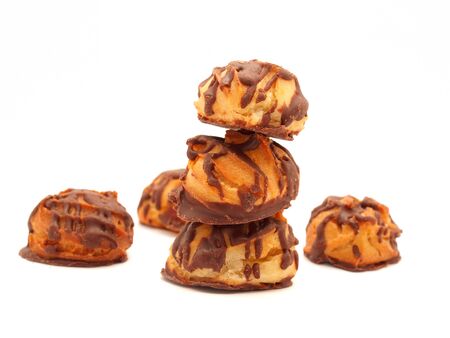 Cookies on a white background      