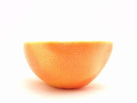 Grapefruit on a white backgroundの写真素材