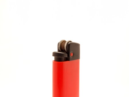 Lighter on a white backgroundの写真素材