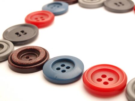 Buttons on a white background        