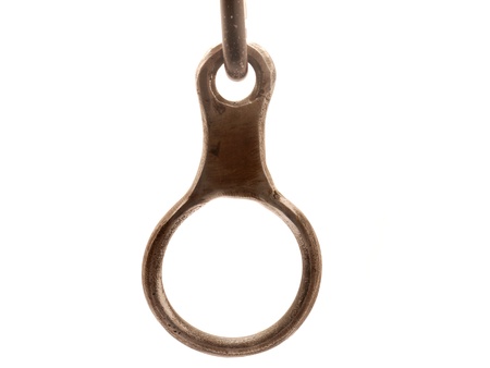 rock climbing carabiner and descenderの写真素材