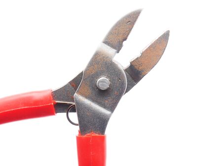 pliers on white backgroundの写真素材