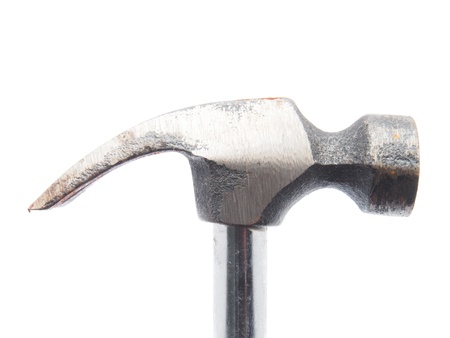 Hammer on a white backgroundの写真素材