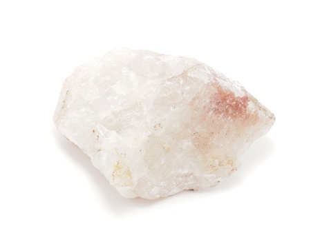 quartz on a white backgroundの写真素材