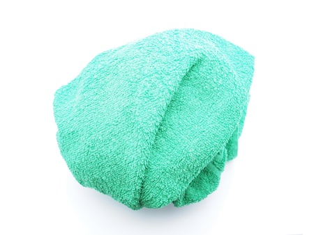 Towel on a white backgroundの写真素材