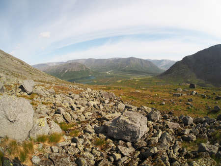 Khibiny mountainsの写真素材
