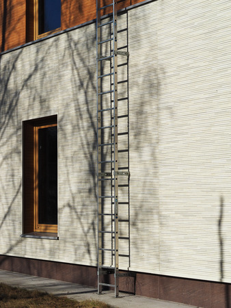 fire escape on the houseのeditorial素材