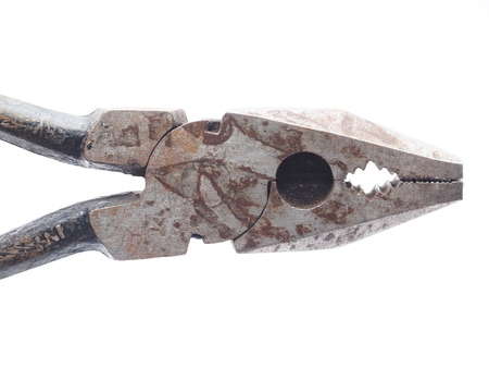 pliers on white backgroundの写真素材