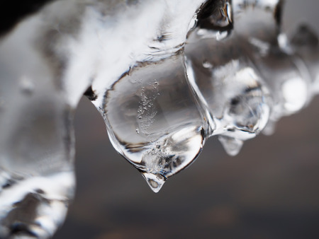 ice in closeup shotの写真素材