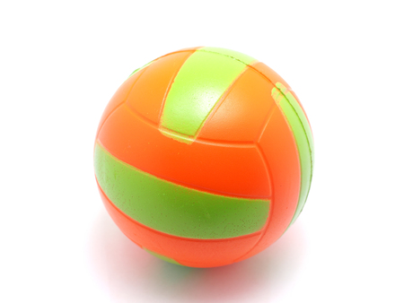 Children's ball on a white backgroundの写真素材