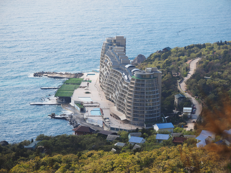 The town on the coast. Crimeaの写真素材