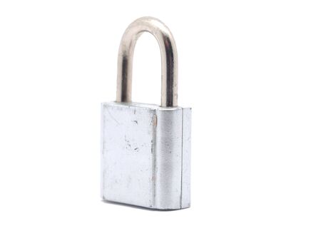 lock on a white backgroundの写真素材