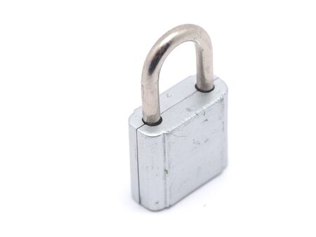 lock on a white backgroundの写真素材