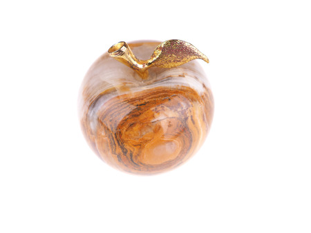 apples of onyx on a white backgroundの写真素材
