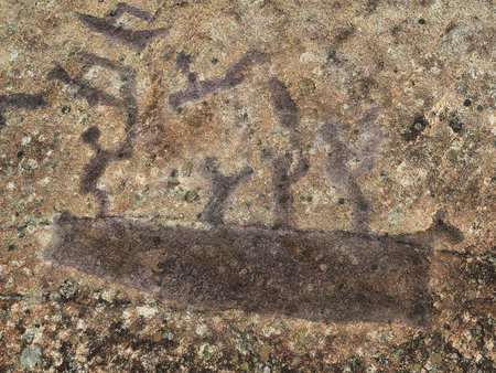 White Sea petroglyphsの写真素材