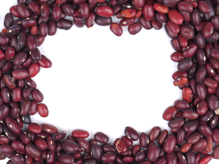 beans on white backgroundの写真素材