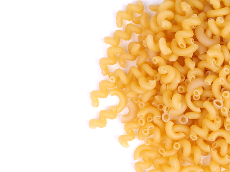 pasta on a white backgroundの写真素材