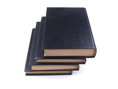 black book on a white backgroundの写真素材