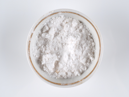 salt on a white background