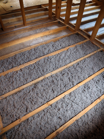 Flooring in frame houseの写真素材