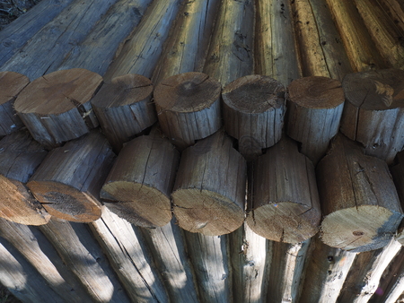 old wooden wall. backgroundの写真素材