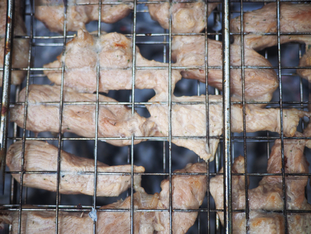 shish kebab on the grillの写真素材