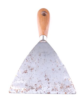 construction spatula on a white backgroundの写真素材