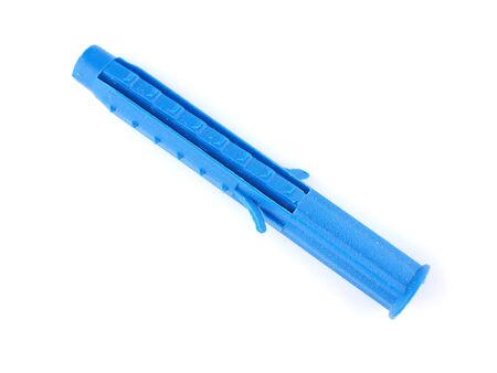 blue dowels on a white backgroundの写真素材