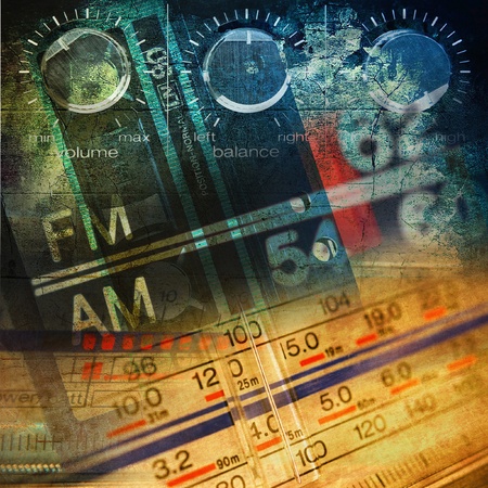 Radio, technology background