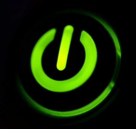 Standby button close upの写真素材