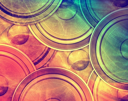 Vintage music colorful backgroundの写真素材