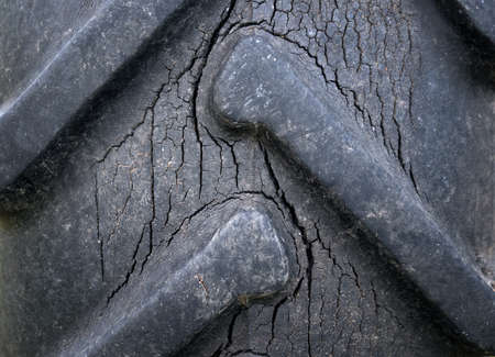 Old truck tireの写真素材