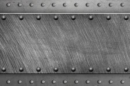 Riveted metal backgroundの写真素材