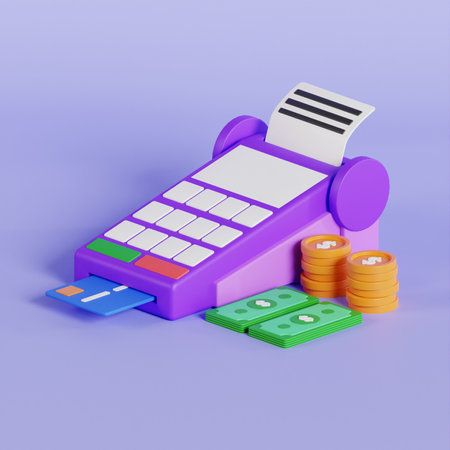 Online shopping 3d illustration, online store, online payment and delivery concept.の写真素材