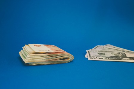 Ruble and dollar. The struggle of the ruble and the dollar in the modern financial world. Currency...