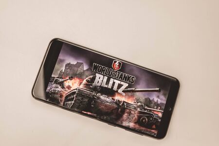 Los Angeles, California. FEBRUARY 21, 2019 screensaver world of tanks blitzのeditorial素材