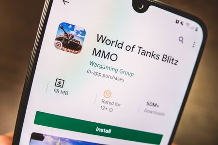 Los Angeles, California. FEBRUARY 21, 2019  World of Tanks BLitz Gameのeditorial素材
