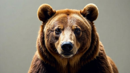 Wild bear looking at camera.の素材