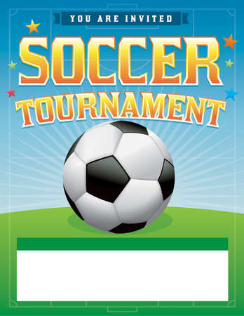 A soccer tournament illustration. のイラスト素材