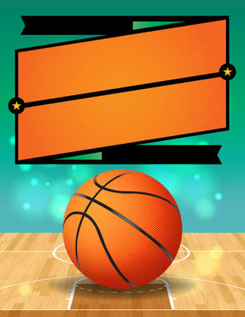A vector illustration for a basketball league. のイラスト素材