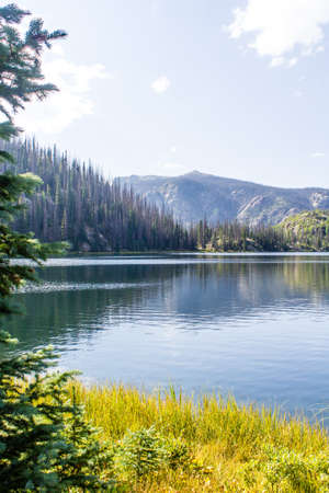 Granite Lake in Colorado's wilderness mountains.