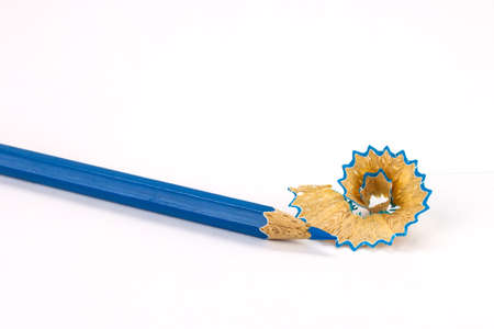Colour pencils isolated on white background close upの写真素材