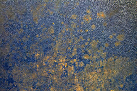 leather texture of blue sofa for background