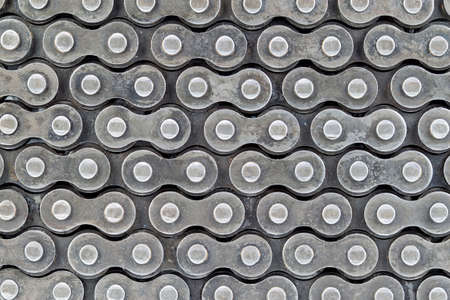 texture of roller chains use for background
