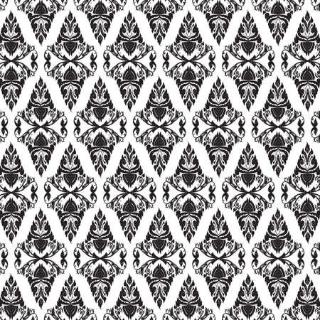 vintage seamless pattern for background, pattern swatchesのイラスト素材