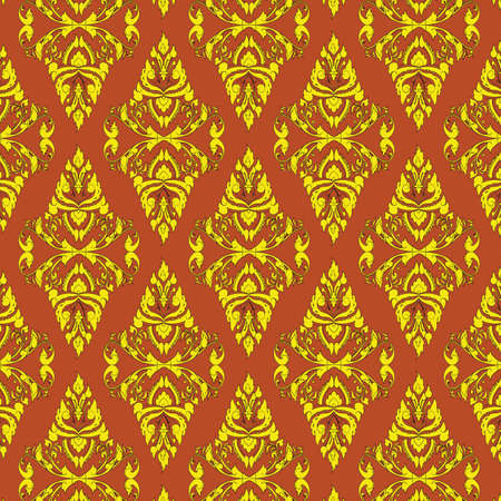 vintage seamless pattern for background, pattern swatchesのイラスト素材