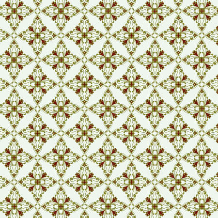 vintage seamless pattern for background, pattern swatchesのイラスト素材