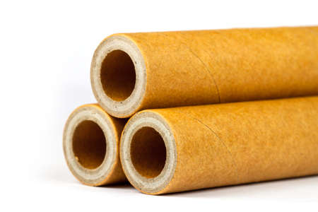 Paper core isolated on a white background